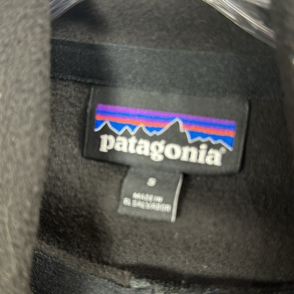 Patagonia Men’s Fleece 1/4 zip jacket black size small. - Picture 5 of 9